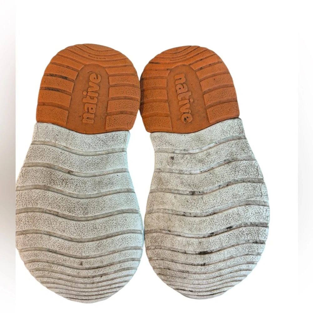 🌺Native Shoes Gray and Orange Water Shoes with Perforated Design